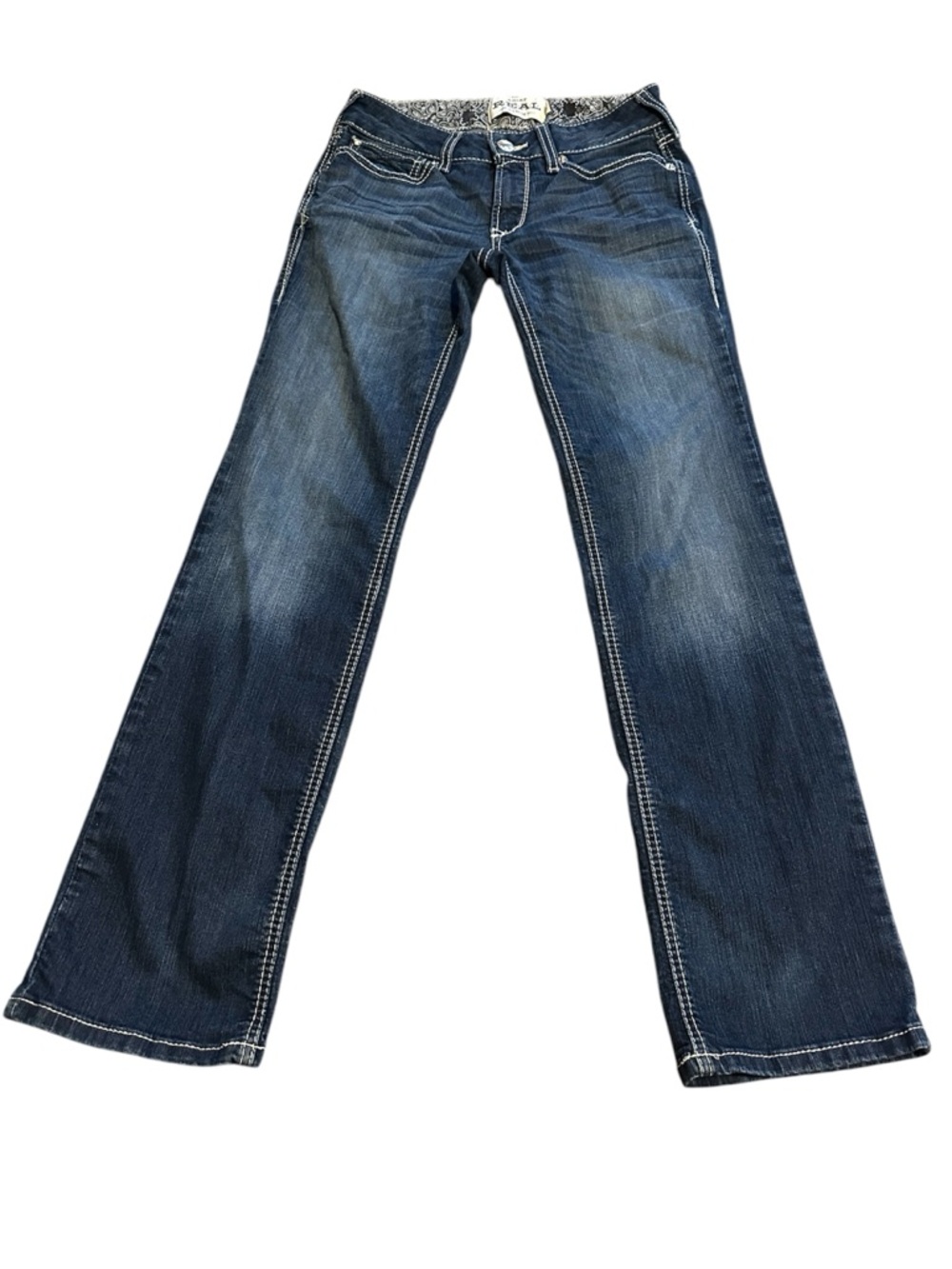 Ariat Dark Blue Mid Rise Straight Jeans - Women's Size 28S